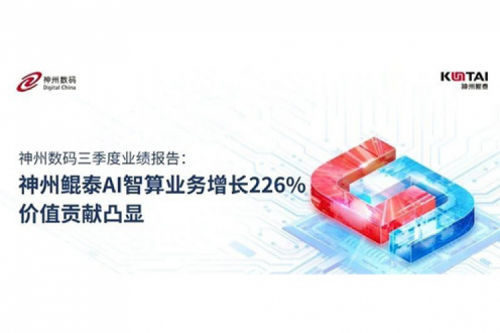 zoty中欧数码三季度业绩报告：神州AI智算业务增长226%，价值贡献凸显